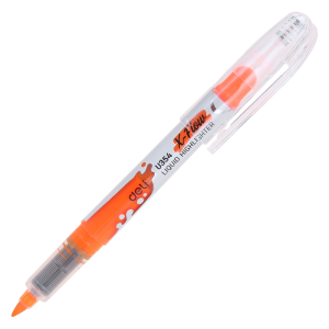 Deli Highlighter Pen-Fine Point 1.5 mm - orange