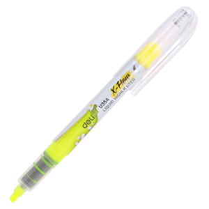 قلم هايلايترديلي سن رفيع 1.5 ملي، أصفر 