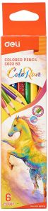 Deli Colored Pencil Lead for Smooth Coloring, 6-Color 