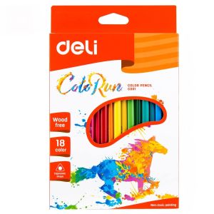 Deli C00110 Colored Pencil - 18 Colors