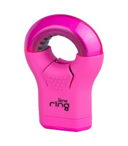 Serve Ring - Fluo Colours Eraser & Sharpener-Pink