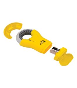 Serve Ring - Fluo Colours Eraser & Sharpener-Yellow