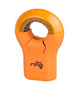 Serve Ring - Fluo Colours Eraser & Sharpener-Orange