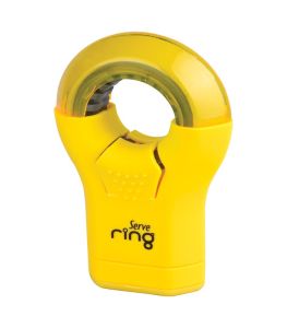 Serve Ring - Fluo Colours Eraser & Sharpener-Yellow