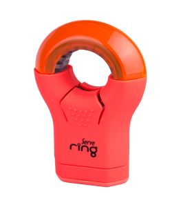 Serve Ring - Fluo Colours Eraser & Sharpener-Red