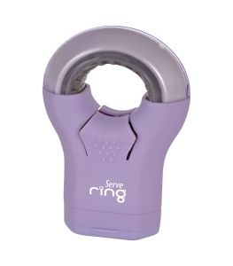 Serve Ring - Pastel Colours Eraser & Sharpener-Purple