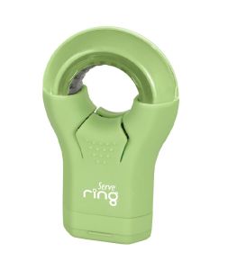Serve Ring - Pastel Colours Eraser & Sharpener-Alpine Green