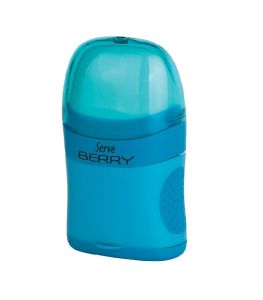 Serve Berry -Eraser & Sharpener- Fluo Colours -Blue