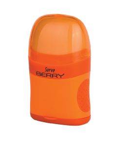 Serve Berry -Eraser & Sharpener- Fluo Colours -Orange