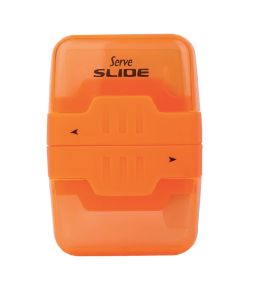 Serve Slide - Fluo Colours Eraser & Sharpener-Orange