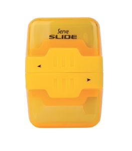 Serve Slide - Fluo Colours Eraser &amp; Sharpener-Yellow