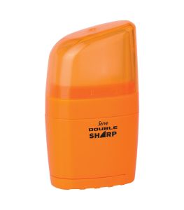 Serve Double Sharp - Fluo Colours Eraser & Sharpener-Orange