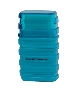 Serve Steps - Eraser & Sharpener- Fluo Colours -Blue