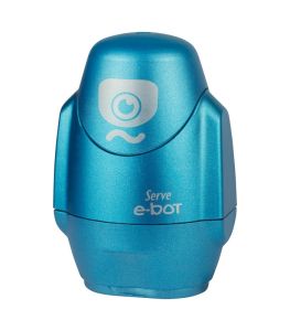Serve E-Bot - Metallic Colours Eraser & Sharpener-Blue