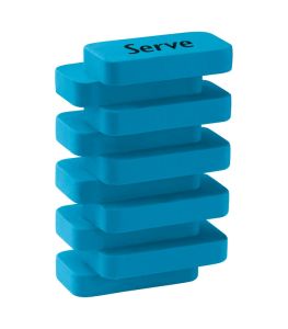 Serve Steps - Fluo Colours Eraser-Blue