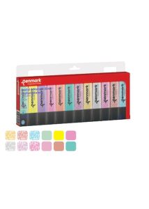 Set of 12 Glitter + Pastel Markers 505-12PS