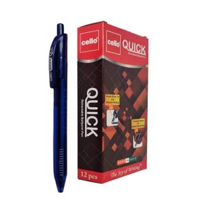 علبة أقلام تشيلو كويك 12 قطعة ، ازرق