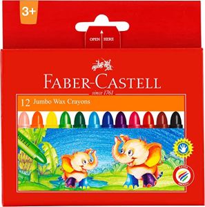 FABER CASTELL WAX CRAYONS 12 