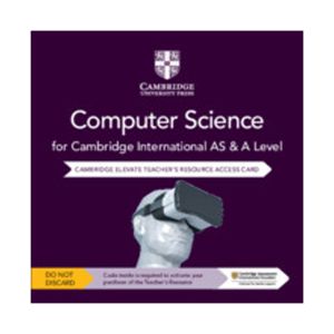 بطاقة الوصول إلى موارد المعلم الرقمية الخاصة بعلوم الكمبيوتر من كامبريدج الدولية AS & A Level