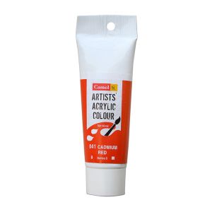Camel Artists Acrylic Colour Series 3:40ml Tubes Cadmium Red 