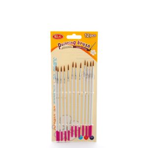 Belal 251-6 Drawing Brush Set, 12 Pieces, White-size 6
