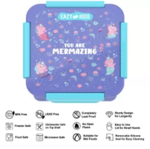 Eazy Kids Lunch Box Set, Mermaid  - Purple