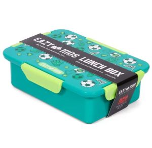 Eazy Kids Lunch Box, Soccer - Green, 850ml