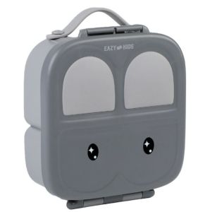 Eazy Kids Bento Lunch Box w/ handle- Grey