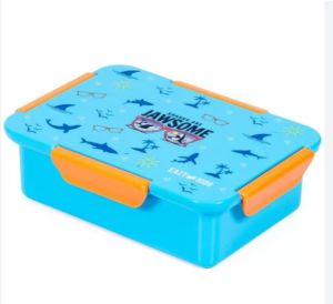 Eazy Kids Jawsome Shark 1 / 2 / 3/ 4 Compartment Convertible Bento Lunch Box - Blue