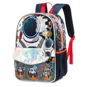 مقلمة حقيبة مدرسية للأطفال مقاس 16 بوصة من إيزي - 3 رواد فضاء - أزرق