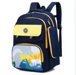 حقيبة مدرسية للأطفال من إيزي دينو مع مقلمة - أزرق