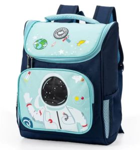 Eazy Kids - Back to School - 16" Astronaut Space School Backpack - Blue