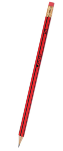 قلم رصاص أحمر أطلس HB-2 مقبض سداسي 12 قطعة