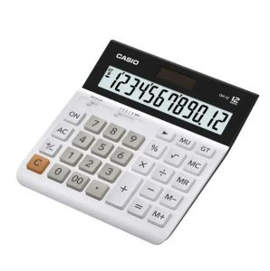 Casio Calculator (DH-12WE-W-DP) Pracical, White