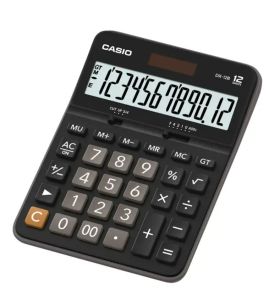 Casio Calculator (DX-12B-BK-W-DC) Practical, Black