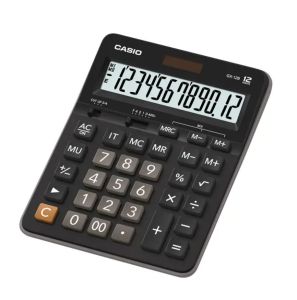 Casio Calculator (GX-12B-BK-W-DC) Practical, Black