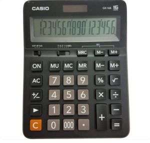 Casio Calculator (GX-16B-W-DC) Practical, Black
