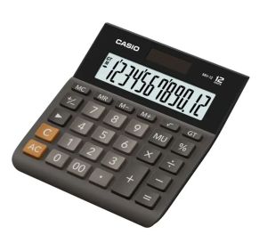 Casio Calculator (MH-12-BK-W-DP) Practical, Black