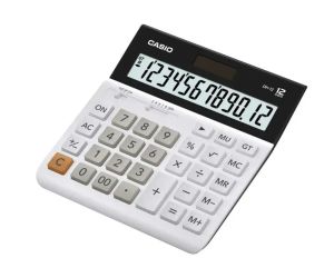 Casio Calculator (MH-12-WE-W-DP) Practical, White
