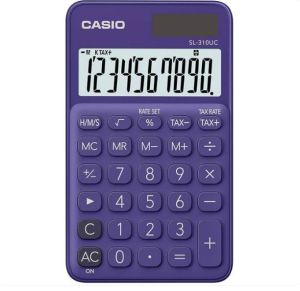 Casio Calculator (SL-310UC-PL-N-DC) Portable, Purple