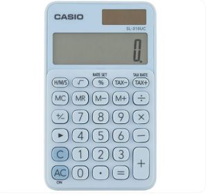 Casio Calculator (SL-310UC-LB-N-DC) Portable, Light Blue
