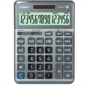 Casio Calculator (DM-1600F-W-DP) Practical, Silver