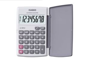 Casio Calculator (LC-401LV-WE-W-DP) Portable, White