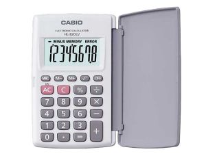 Casio Calculator (HL-820LV-WE-W-DH) Portable, White