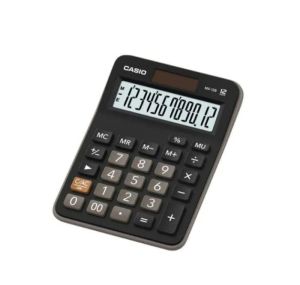 Casio Calculator (MX-12B-BK-W-DC)Practical, Black