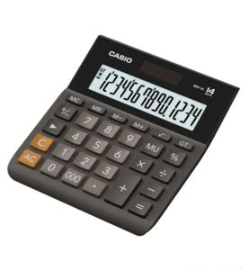Casio Calculator (MH-14-BK-W-DP) Practical, Black