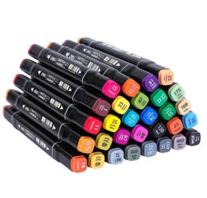 مجموعة أقلام ديلي سكيتش ماركر ذات الطرف المزدوج 30 لونًا, E70806-30