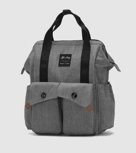 Little Story Elite Bag w/ Hooks & Changing mat -Grey