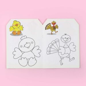 Balloon - coloring page - farm