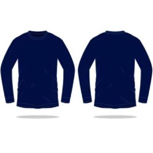 School Sport T-Shirt Long Sleeve - Navy Blue